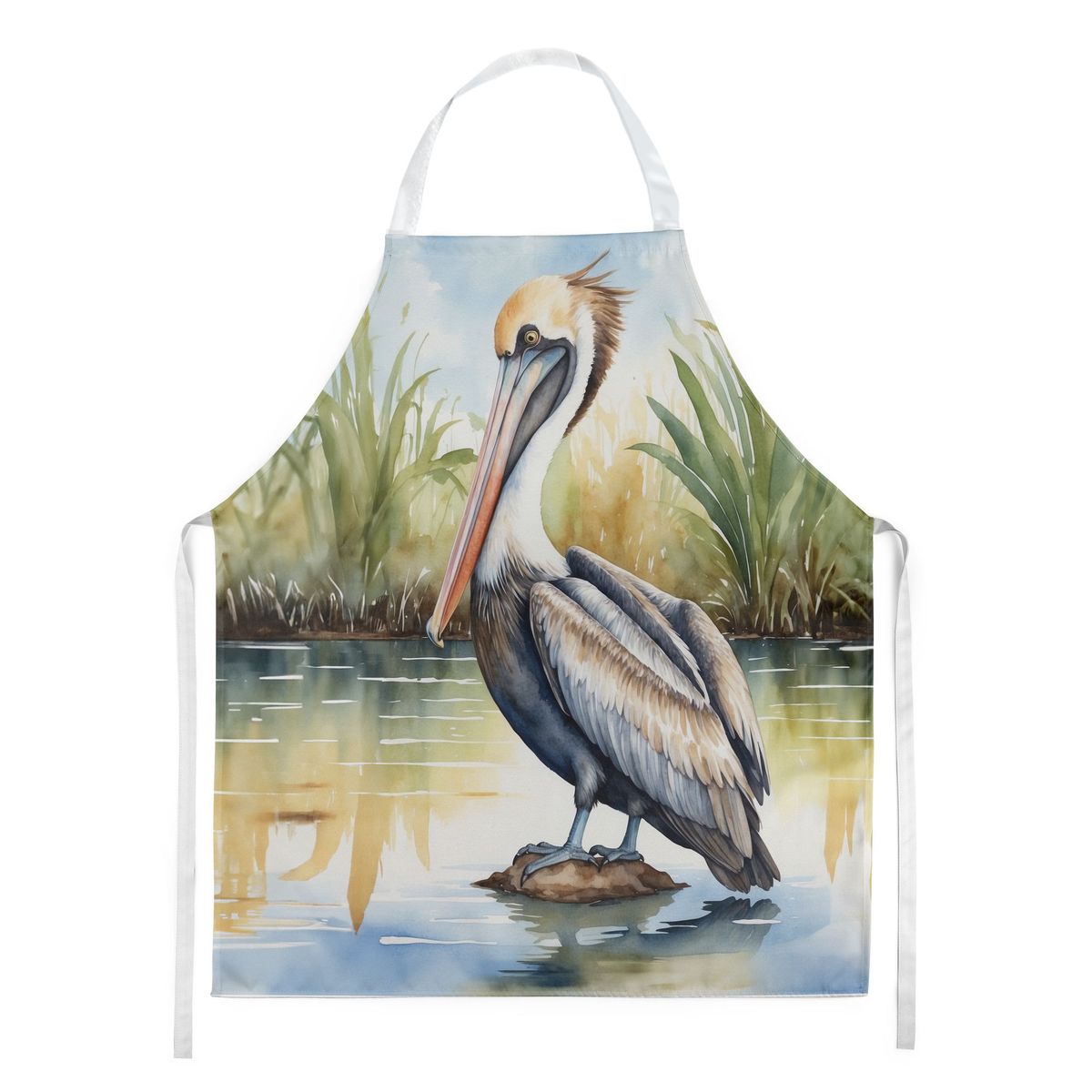 Louisiana Brown Pelican Apron Cooking Kitchen Server Baking Crafts Gardening For Adult Women Men, Unisex, Large, Multicolor_maomaolike.com