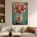 Wall Art Heart Balloon Painting Romantic Love Prints For Living Room Bedroom Anniversary Valentine Gift 40x60cm Framed_maomaolike.com