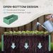 Galvanized Raised Garden Bed, Steel Outdoor Planters With Reinforced Rods, 71" X 36" X 23", Light Green_maomaolike.com