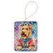 Airedale Terrier Christmas Porcelain Ornament Christmas Tree Hanging Decorations For Home Christmas Holiday, Rectangle, Gift, Multicolor_maomaolike.com