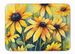 Maryland Black-Eyed Susans In Watercolor Memory Foam Kitchen Mat Machine Washable Anti-Fatigue Mat Cushion Comfort Bath Mat Or Kitchen Rug_maomaolike.com