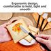 High Temperature Resistant Household Dual-Color Beech Wood Handle Silicone Soft Scraper Baking Cream Spatula Cake Knife_maomaolike.com