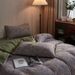 SetMicrofiber Duvet Cover High-end American Retro A-class Maternity-grade Double-layer Jacquard Four-piece Set, Pure_maomaolike.com