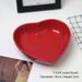 Romantic Heart-Shaped Porcelain Salad Bowl - 22cm Red Valentines Serving Dish | Instagrammable Food Presentation | Unique Gift For Her_maomaolike.com
