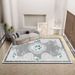 Living Room Rug Large Size Gorgeous Gold Frame Design Bedroom Rug Plush Thickened Machine Washable Thickened Underlay Interior Decorative Rug_maomaolike.com