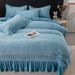 Wholesale Nordic Style Carved Four-Piece Autumn Winter Thickened Bed Cover Jacquard Milk Warm Coral Velvet 4-Piece Set_maomaolike.com