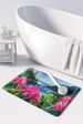 Washington Coast Rhododendrons In Watercolor Memory Foam Kitchen Mat Machine Washable Anti-Fatigue Mat Cushion Comfort Bath Mat Or Kitchen Rug_maomaolike.com