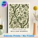Vintage Botanical Floral Painting Poster, Muted Green Ornate Retro Plant Pattern Poster, Timeless Classic Art Piece, Ideal For Living Room, Bedroom_maomaolike.com