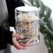 1pc Stylish & Large Capacity 3/4/5 Layers Rotating Jewelry Storage Box For Women, Transparent Desktop Organizer Dust-proof Hair_maomaolike.com