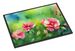 Iowa Wild Prairie Roses In Watercolor Doormat Front Door Mat Indoor Outdoor Rugs For Entryway, Non Slip Washable Low Pile, 24H X 36W_maomaolike.com