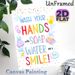Hand Washing Reminder Painting Poster, Vibrant Cartoon-style Poster, Cheerful Hygiene Reminder With Bubbles, Soap And Rubber Ducks, Ideal For Bathroom_maomaolike.com