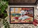 Bichon Frise Christmas Cookies Doormat Front Door Mat Indoor Outdoor Rugs For Entryway, Non Slip Washable Low Pile, 24H X 36W_maomaolike.com