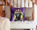 Labrador Retriever King Of Mardi Gras Throw Pillow Machine Washable, Indoor Outdoor Decorative Pillow For Couch, Bed Or Patio, 14Hx14W_maomaolike.com