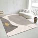 Living Room Rug Large-sized Rug With Geometric Pattern Bedroom Rug Plush Thickened Machine Washable Thickened Rug Bedside Rug Interior Decorative Rug_maomaolike.com