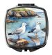 Gulls Scavenging Compact Mirror Decorative Travel Makeup Mirror For Women Girls Gifts Pocket Makeup Mirror Folding Handheld_maomaolike.com