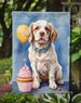 Clumber Spaniel Happy Birthday Garden Flag Mailbox Flag Decorative Yard Flag Banner Outside Patio Artwork Yard Flower Beds, Garden Size, Multicolor_maomaolike.com