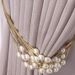 Curtain Tiebacks Beaded High-End Luxury Pearl Window Accessories Buckle Tie Straps 2p-set_maomaolike.com