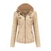 Hooded leather jacket two-piece set can remove oversize leather jacket female PU washed leather_maomaolike.com