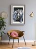 White Tiger 3D Optical Illusion Canvas Wall Art, Realistic Wildlife Portrait Decorative Art, 3D Optical Illusion Effect, Tiger_maomaolike.com