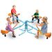 Outdoor Kids Spinning Seesaw Sit And Spin Teeter Totter Outdoor Playground Equipment Swivel Teeter Totter For Backyard_maomaolike.com