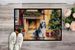 Bearded Collie Cozy Christmas Doormat Front Door Mat Indoor Outdoor Rugs For Entryway, Non Slip Washable Low Pile, 24H X 36W_maomaolike.com