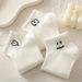 Unisex White socks women thin socks ins tide simple short socks student cartoon shallow mouth boat socks_maomaolike.com