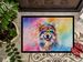 Keeshond Hippie Dawg Doormat Front Door Mat Indoor Outdoor Rugs For Entryway, Non Slip Washable Low Pile, 24H X 36W_maomaolike.com