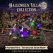 Halloween Spooky Village Miniature Decor With LED Lights - Skeleton Seesaw, Haunted House, And Pumpkin Tabletop Ornament For Home Party_maomaolike.com