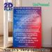 French Rugby Quotes Painting Poster, Vibrant Red-Blue Gradient Poster, Inspirational Rugby-Themed Quotes Decor For Sports Rooms, Game Spaces_maomaolike.com