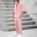 Men's Fashion Shirts And Casual Pants Two-piece Set Hot-selling Men's Clothing New Fit Trendy Solid Color Men's Fashion Suit_maomaolike.com