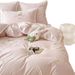 Brushed Cartoon Rabbit Girly Style Long Staple Pure Cotton Four-Piece Set Embroidered Duvet Cover For 1.2m Bed_maomaolike.com