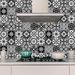 20 Pieces Set Black White Moroccan Tile Stickers, Waterproof Peel And Stick Backsplash Decals For Kitchen Bathroom Wall Renovation Decor_maomaolike.com