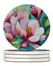 Louisiana Magnolias In Watercolor Large Sandstone Coasters Pack Of 4 Absorbent Round Coasters Decor Gifts For Men Or Women, 4 In, Multicolor_maomaolike.com
