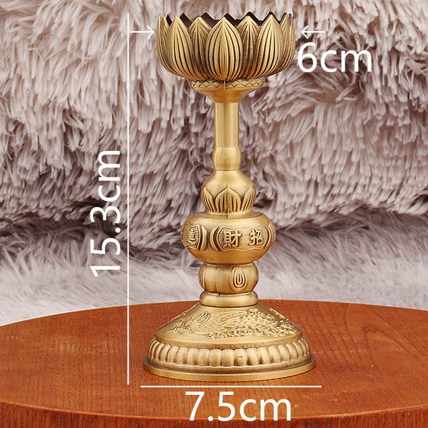 Brass Dragon And Phoenix Ornament For Home Worship Offering Buddha Altar Candlestick High Candle Holder Wholesale Copper Products_maomaolike.com