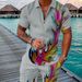 Men's Clothing polo shirt solid color plus size casual 3D printed zipper short sleeve suit lapel collar men's short sleeve_maomaolike.com