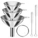 Multifunctional Funnel Three-Piece Set: Small Oil, Vinegar, Wine, Spices And Essential Oils Filling Set – Oil, Vinegar, Wine And Spices Filling_maomaolike.com