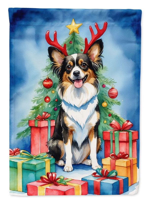 Papillon Christmas Reindeer Garden Flag Mailbox Flag Decorative Yard Flag Banner Outside Patio Artwork Yard Flower Beds, Garden Size, Multicolor_maomaolike.com
