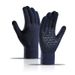 Knitted gloves with fleece thickening touch screen knitted cycling anti-slip offset warm winter gloves_maomaolike.com