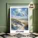 Jutland Beach Coastal Painting Poster, Vibrant Impressionist-style Sunlit Beach Dunes & Seascape Poster, Calming Natural Scenery Ideal For Living_maomaolike.com