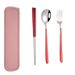 3pcs / Set Portable Stainless Steel Tableware_maomaolike.com
