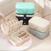 Single-layer Storage For Necklaces, Earrings, Rings, PU Portable Jewelry Box, Home Accessory Box_maomaolike.com