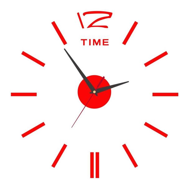 Acrylic Frameless Wall Clock Simple Creative Living Room Bedroom No Punch Clock Diy Personalised Mute Decorative Wall Sticker Clock_maomaolike.com
