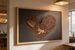 Coffee Bean World Map Heart-Shaped Coffee Beans Valentine's Day Theme Romantic Symbols Healing Visuals ‘Love And Coffee’ Decorative Artwork_maomaolike.com