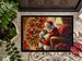 Yorkshire Terrier Yorkie And Santa Claus Doormat Front Door Mat Indoor Outdoor Rugs For Entryway, Non Slip Washable Low Pile, 24H X 36W_maomaolike.com