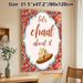 Chaat Themed Painting Poster, Vibrant Vintage Exotic Floral & Indian Snack Art Poster, Witty Typography Design, Ideal For Kitchen And Dining Room_maomaolike.com