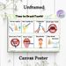 Tooth Brushing Routine Painting Poster, Vibrant Cartoon-style Step-by-step Oral Care Guide Poster, Clear Visual Instructions For Proper Dental Care_maomaolike.com