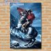 Napoleon Crossing The Alps Painting Poster, Dramatic Realistic Historical Scene Poster, Elegant Vintage Wall Decor Suitable For Home, Study And Office_maomaolike.com