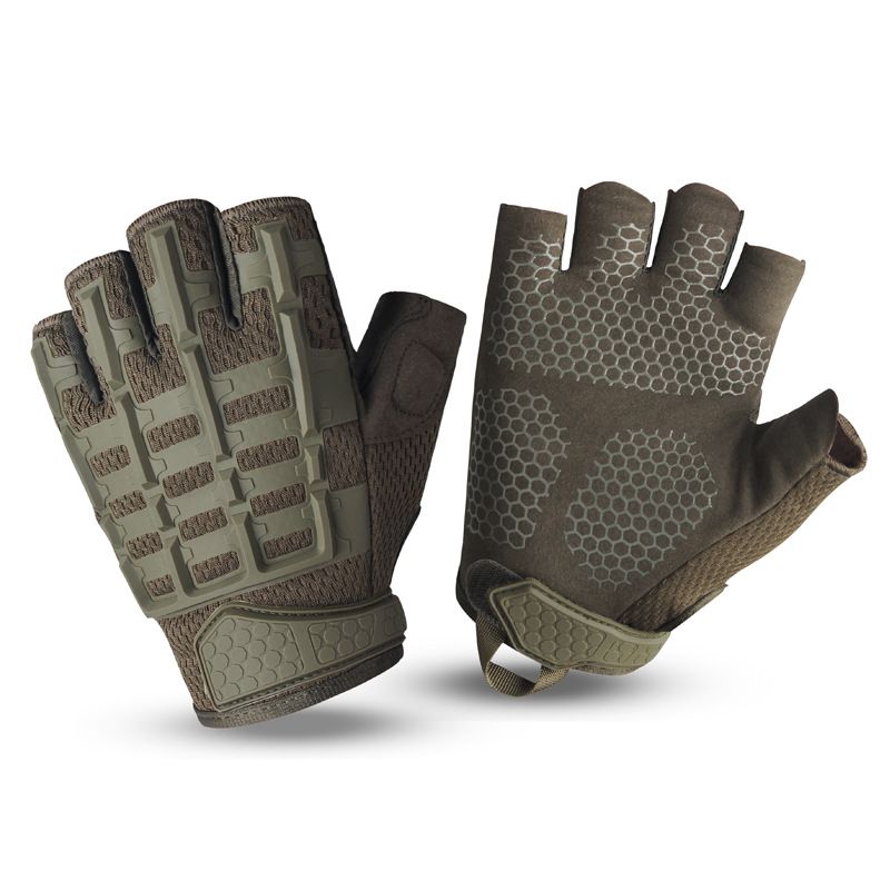 Tactical gloves Half-finger riding gloves Mountaineering protective motorcycle sports gloves for men outdoor off-road fingertip tactical gloves_maomaolike.com