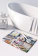 White Poodle The Chef Memory Foam Kitchen Mat Machine Washable Anti-Fatigue Mat Cushion Comfort Bath Mat Or Kitchen Rug_maomaolike.com