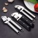 1Pc Black Stainless Steel Household Manual Garlic Press Creative Kitchen Tools_maomaolike.com